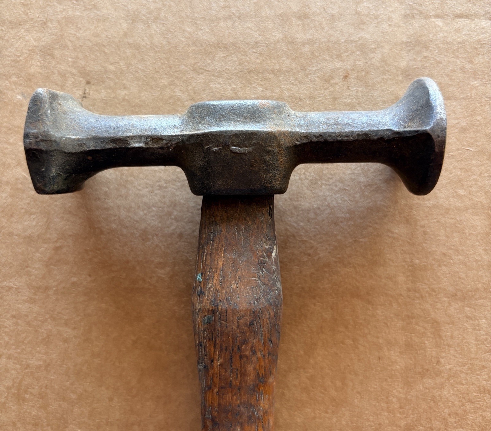 Vintage Auto Body Double Faced Planishing Hammer Repair Metalworker 12oz 12”