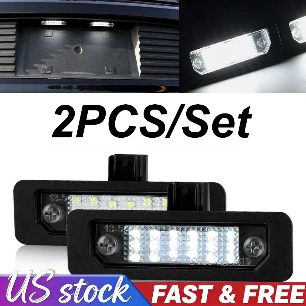For Ford Fusion Focus Mustang Flex Taurus LED License Plate Light Tag Lamp Pair