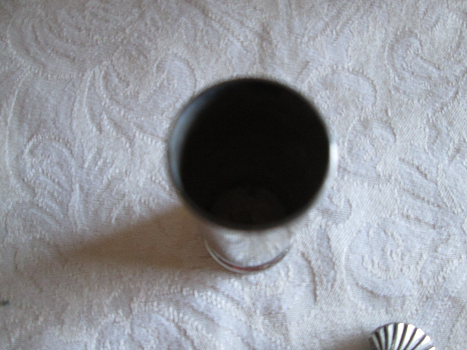 Vintage pewter 8 shell cocktail picks & holder