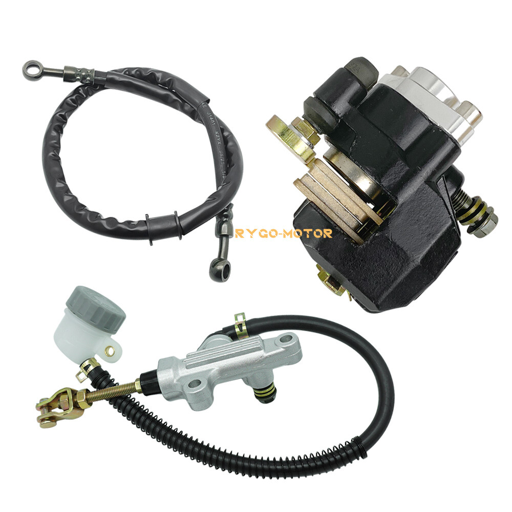 Rear Brake Caliper Master Cylinder w/Hose for Yamaha Warrior 350 YFM350X 1987-04