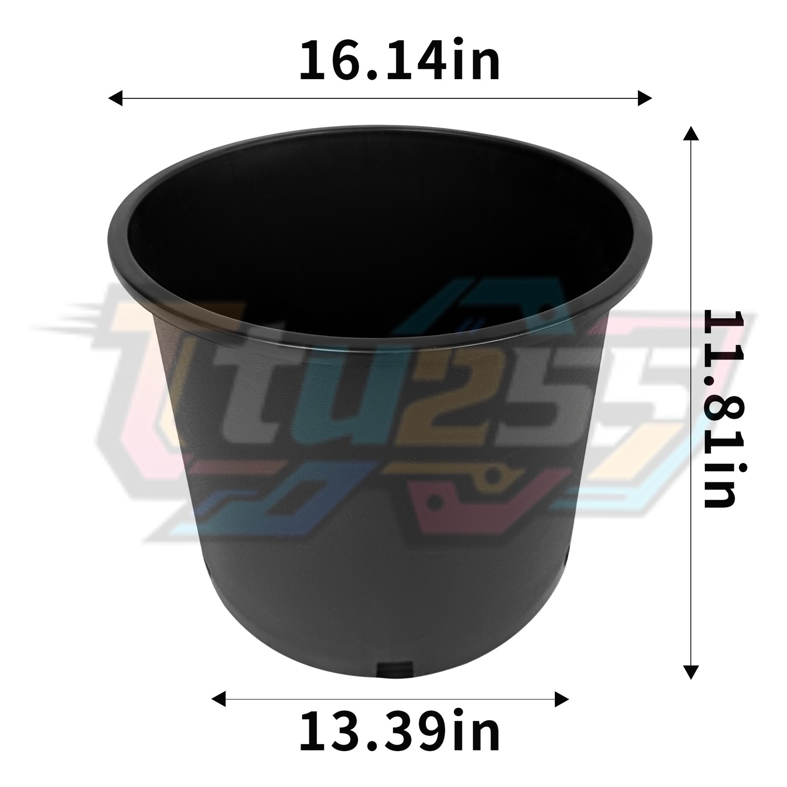 10 PCS 10 Gallon Premium Plastic Garden Plant Nursery Pots Heavy Duty