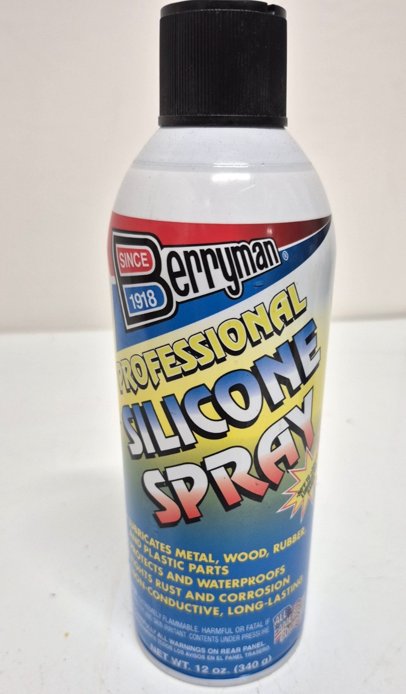 Berryman Products 1716 Silicone Lubricant 12oz Spray Can Lot of 2
