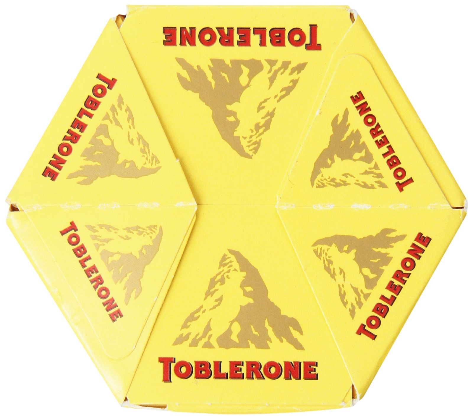 Toblerone Swiss Milk Chocolate with Honey and Almond Nougat, 6 - 100g Bars, Tota