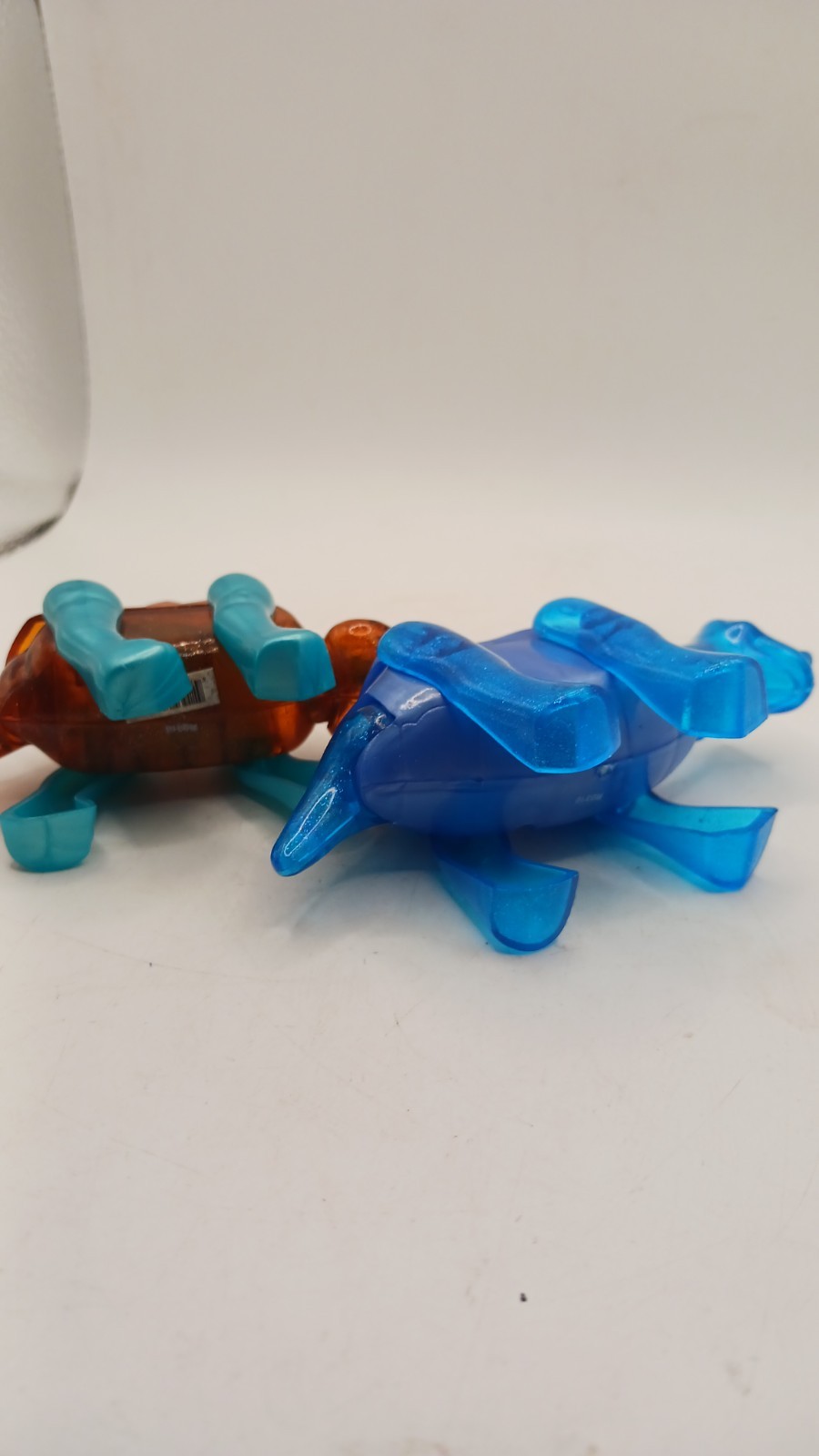 Z Wind Up Klaus Dino & Stuey Stegosaurus Plastic Clockwork Retro Toys Working