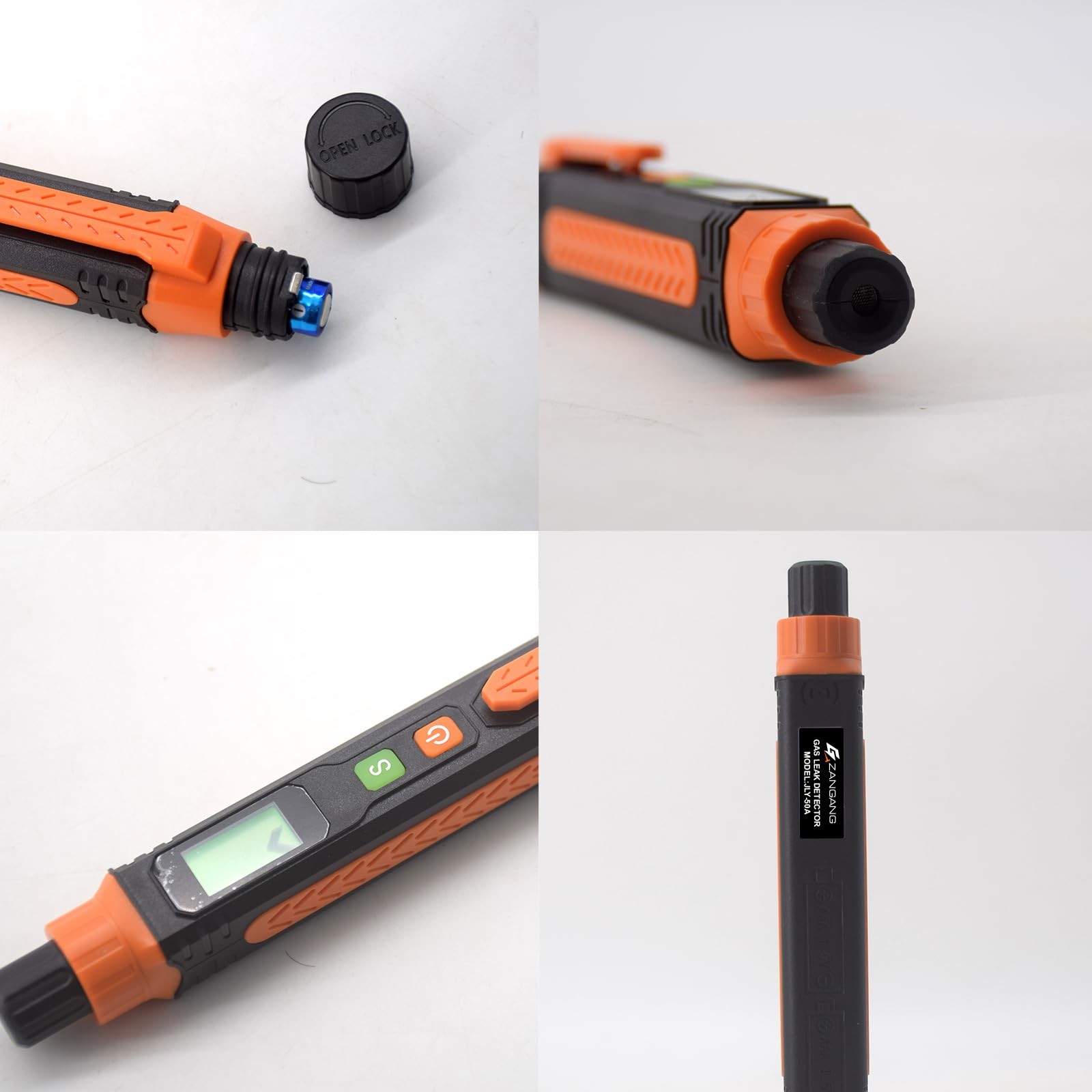 Natural Gas Leak Detector, Portable Gas Sniffer with Audible & Visual Alarm, ...