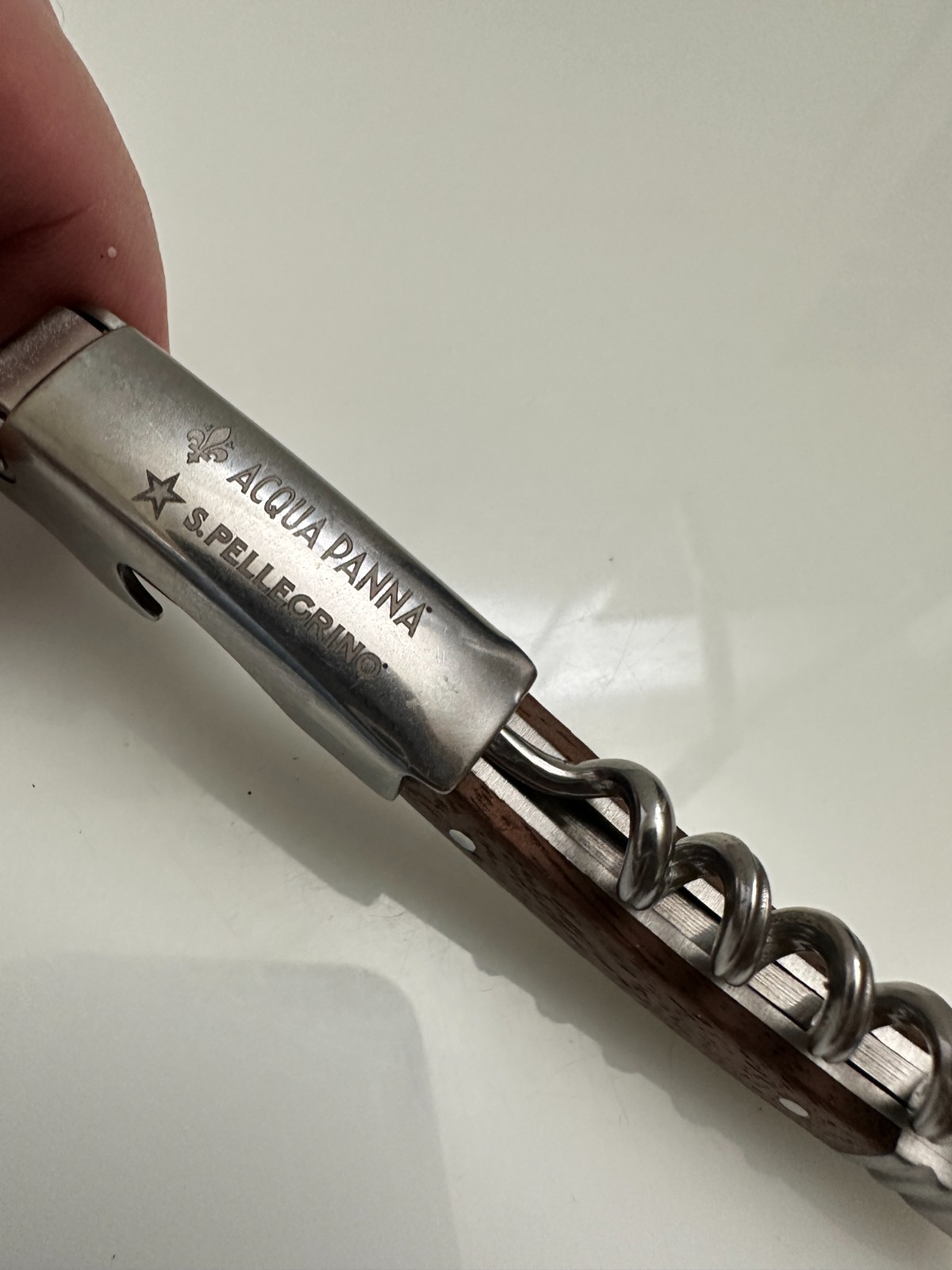 Laguiole Bee ACQUA PANNA S. PELLEGRINO Waiters Corkscrew Wine Key Opener