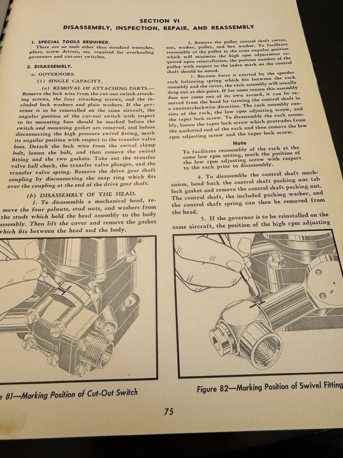 Hamilton Standard Propellers Service Manual 123 Hydromatic Feathering 1944