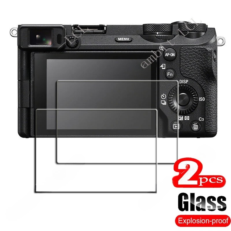 2PCS Sony Alpha A5000 A6000 A6100 A6300 Camera Tempered Glass Screen Protector