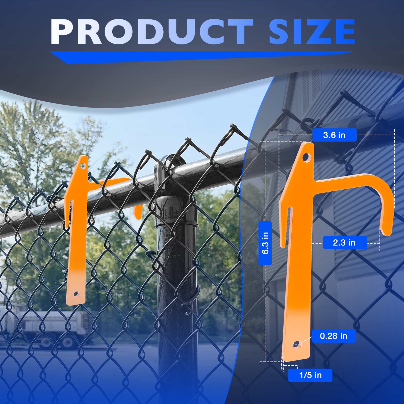 20Pcs Chain Link Fence Metal Banana Clip, Tensioning and Stretching Tool, Fence