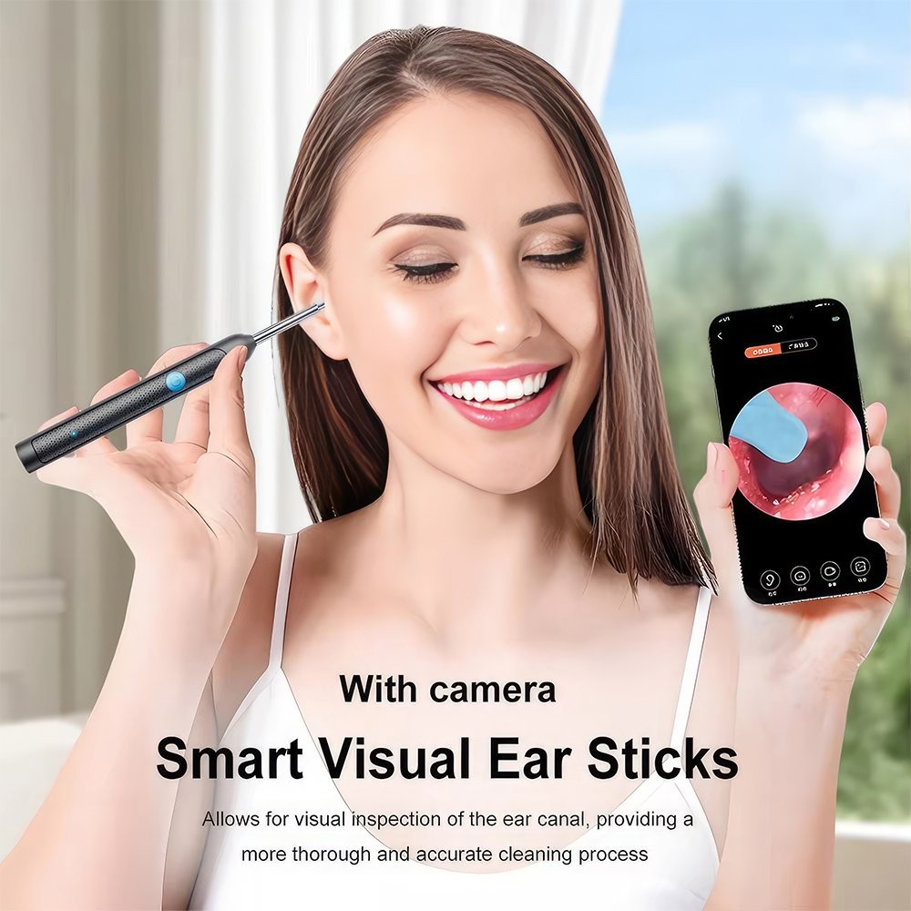 WIreless Ear Wax Removal Tool Camera WiFi Visual Ear Pick Rechargeable Endoscope