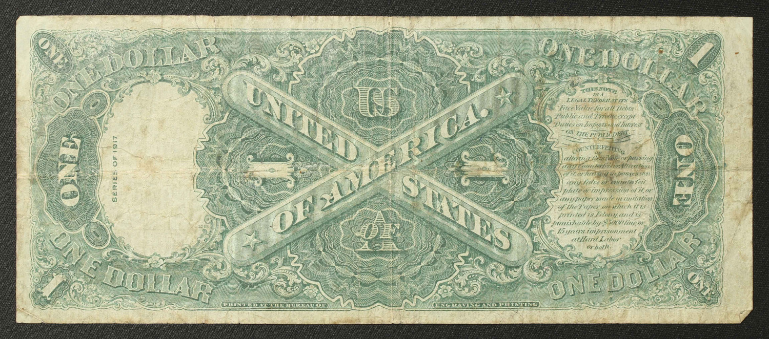 1917 $1 United States Legal Tender FR# 39