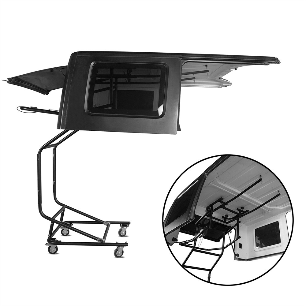 Hardtop Removal Lift Cart Movable Holder Rack Fit Jeep Wrangler TJ JK JL Bronco