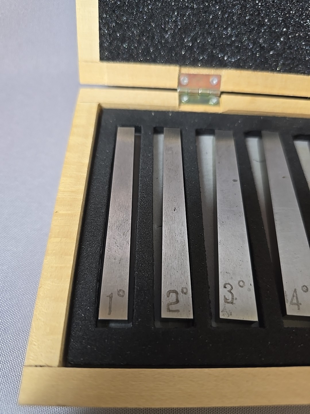 Machinist Angle 10 Piece Block Set Cbl0306 1-30d W/ Wooden Case