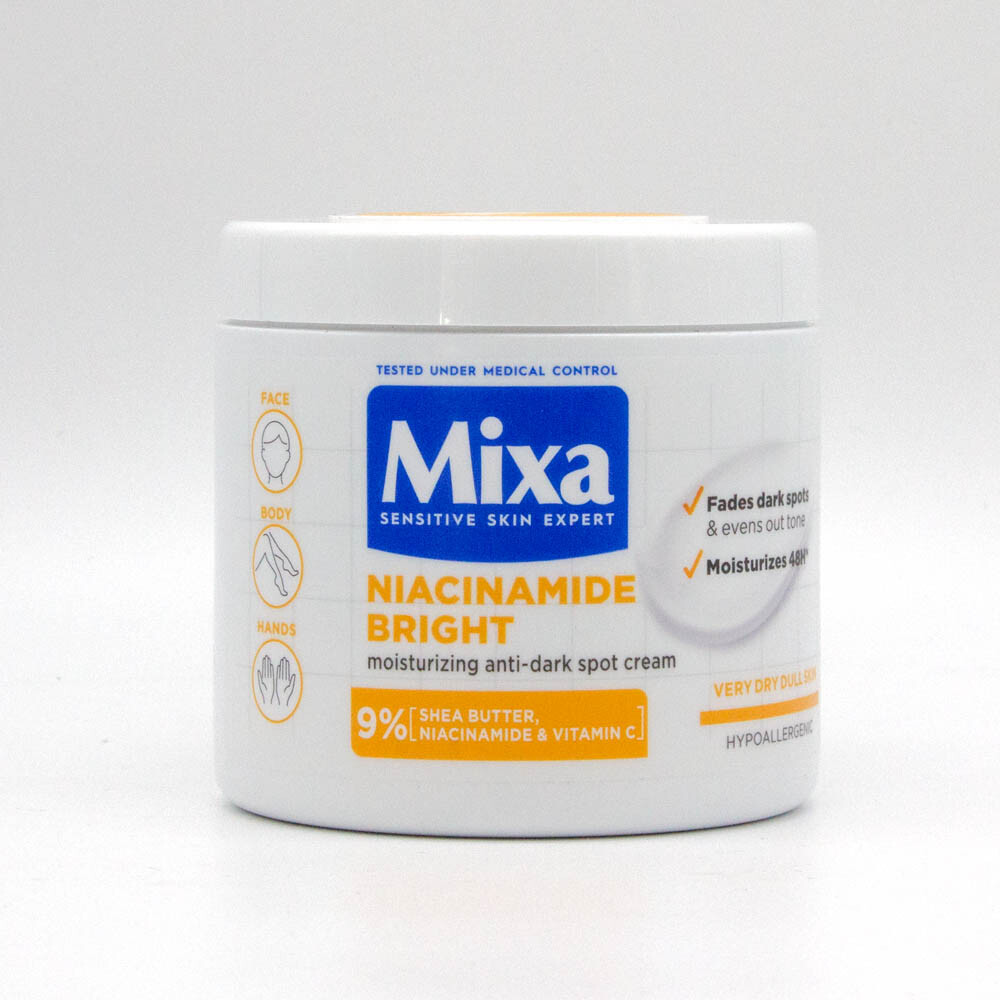 Mixa Niacinamide Bright Moisturizing Anti-Dark Spots Cream with Shea Butter x4