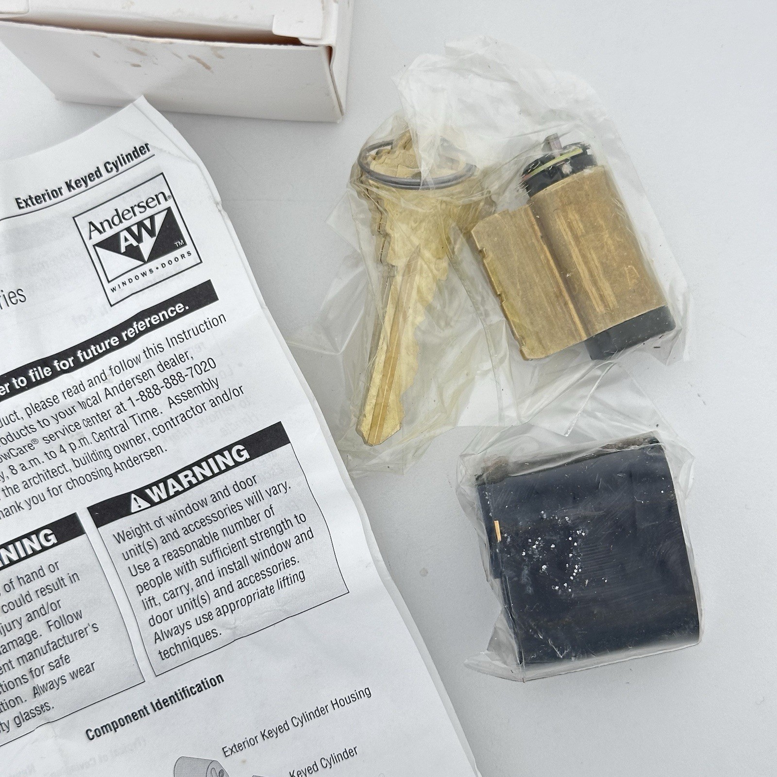 Anderson Hinged Patio Door Keyed Lock Assembly Oil Rubbed Bronze 2579752 NOS