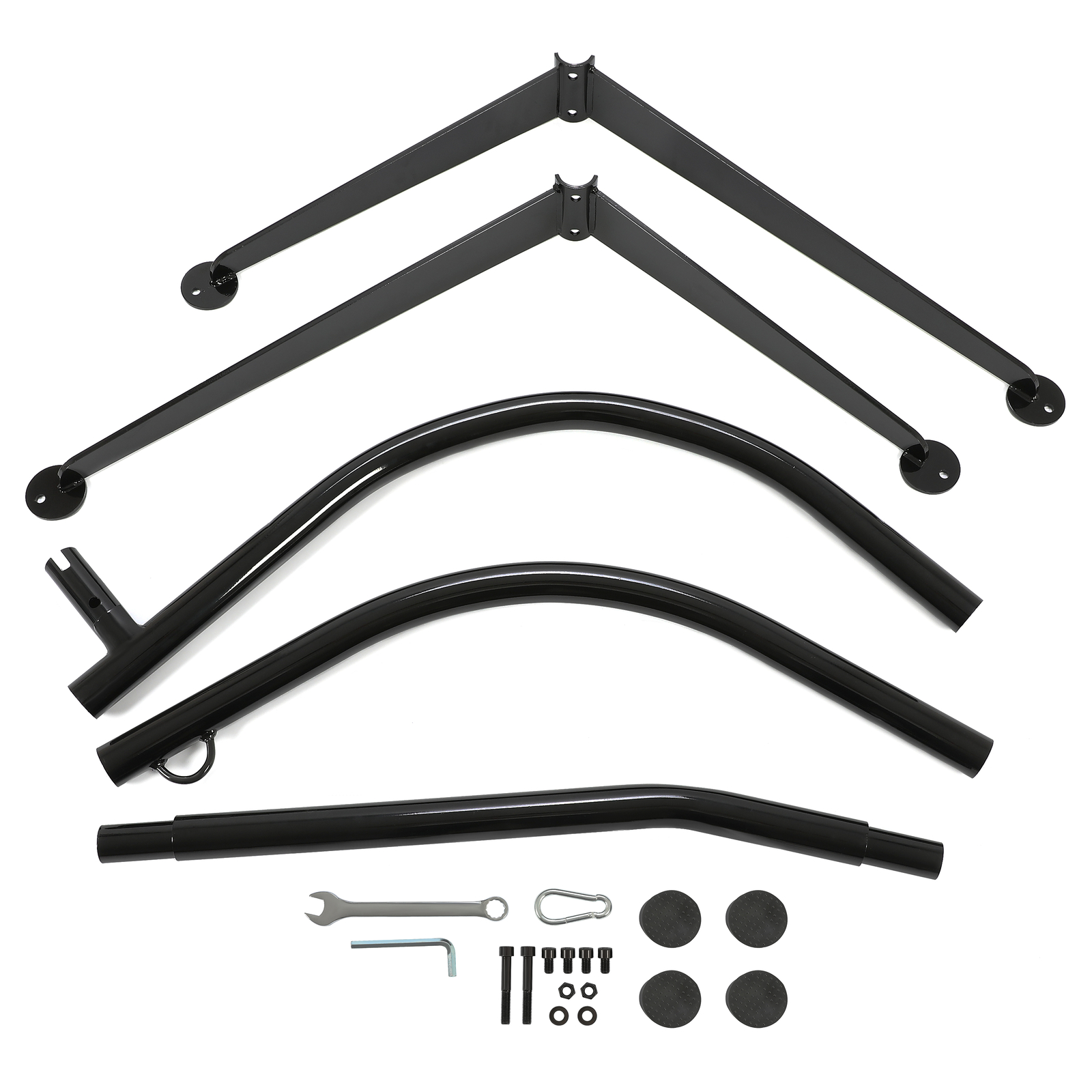 Hanging Hammock C-Stand for Chair Porch Swing Weather Resistant 360 Degree Steel