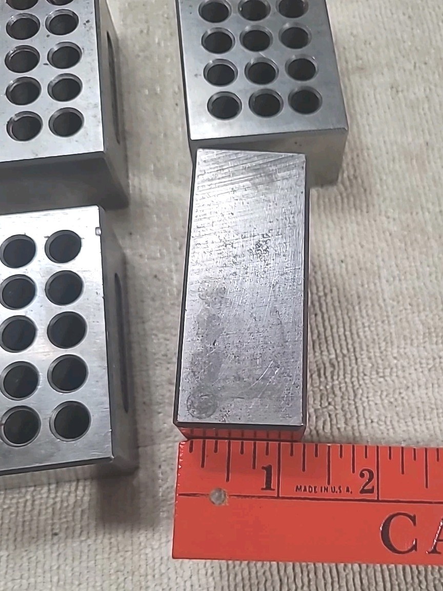2 PAIR OF 1-2-3 STEEL SETUP / PARALLEL BLOCKS Approximately 1 1/4" X 2" X 3"