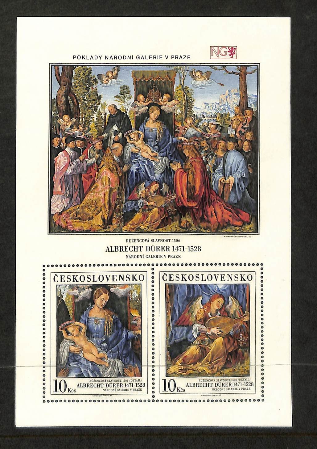 Czechoslovakia Postage Stamp, #2743 Mint NH, 1989 Art, Christmas