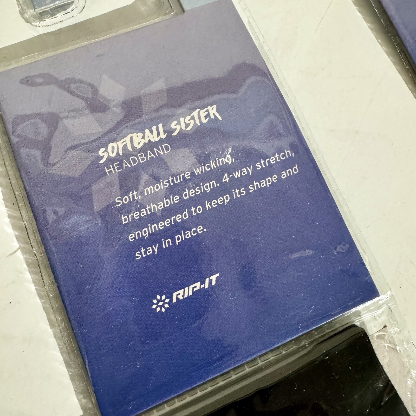 Rip IT Softball Sister Headband Soft Breathable Design Lot of 2 Black & White