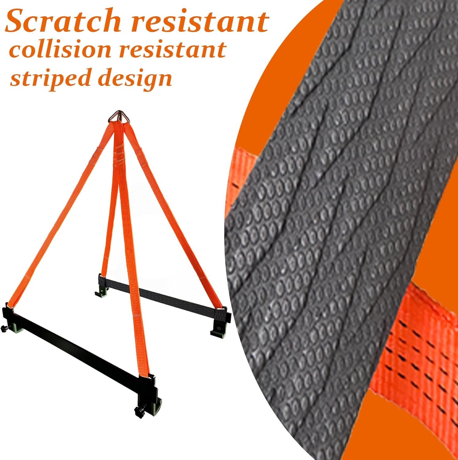 2800 lb ,43'' Watercraft Sling with Heavy duty powder-coated Steel Bracket,Po...