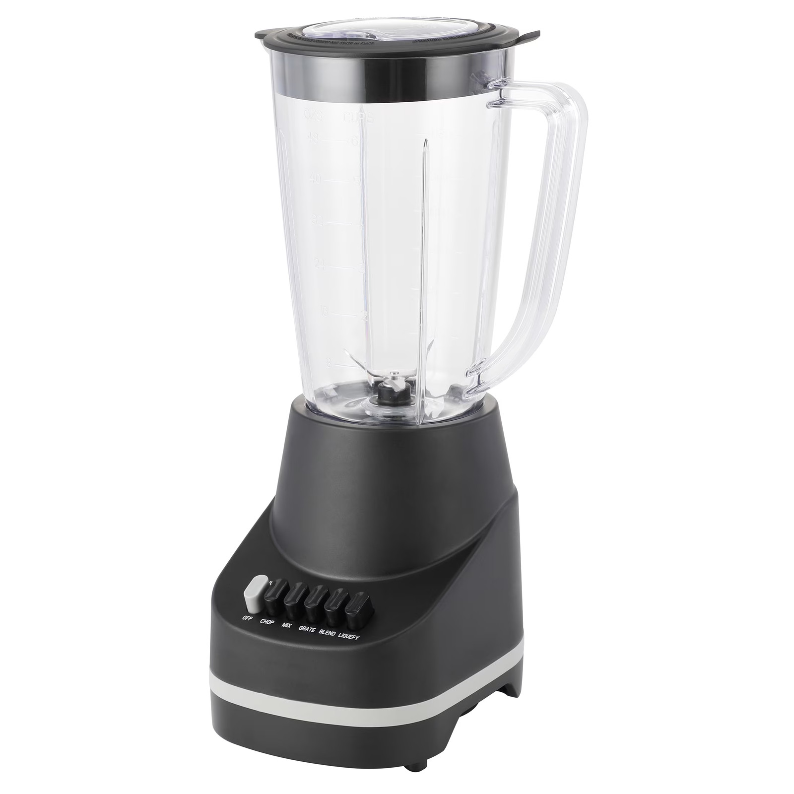 500 W 6-Speed Blender with 48 Oz/1.5 L Jar , Black , New