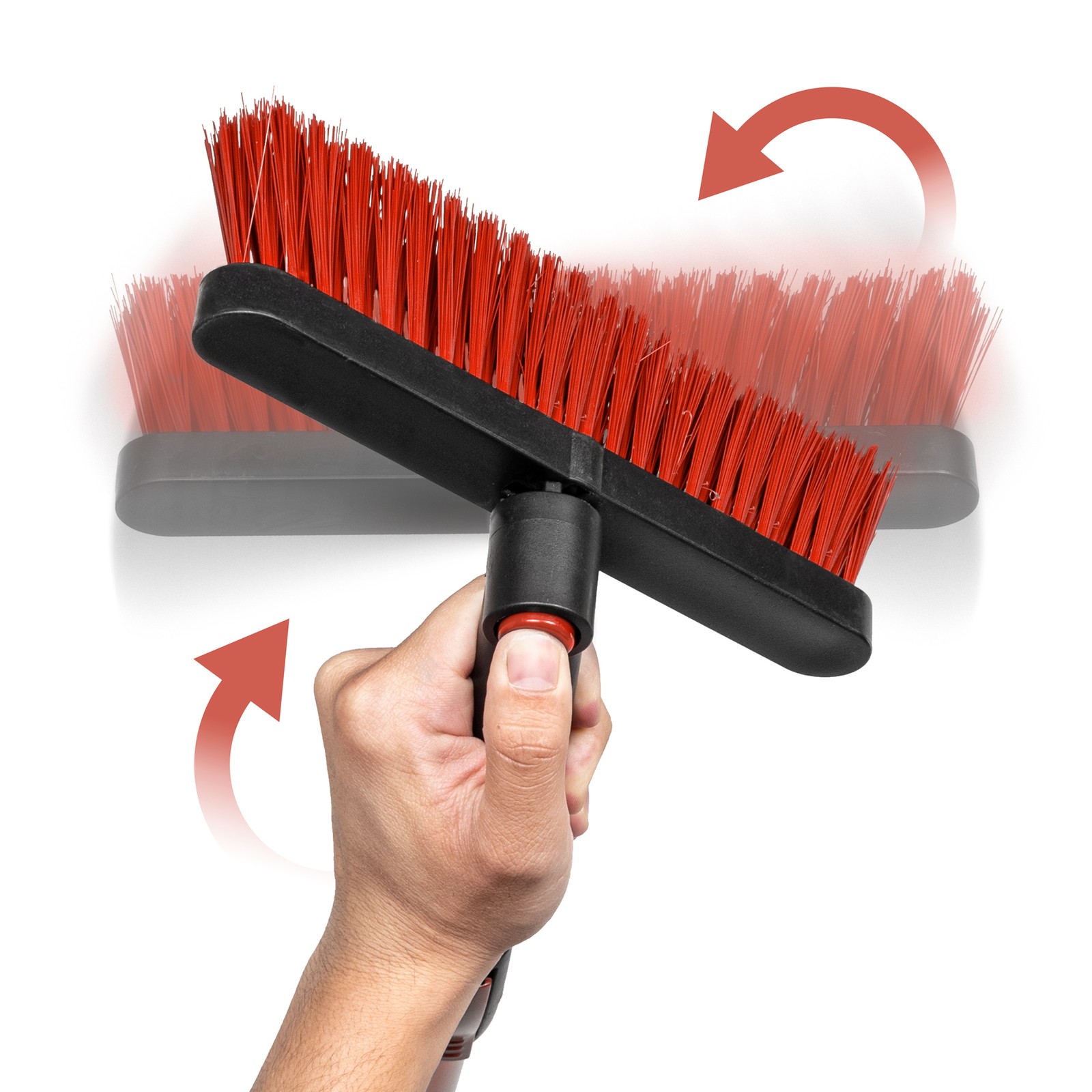 BDK Motor Trend Ice Scraper with Extendable Handle and Rotating Brush Head - ...