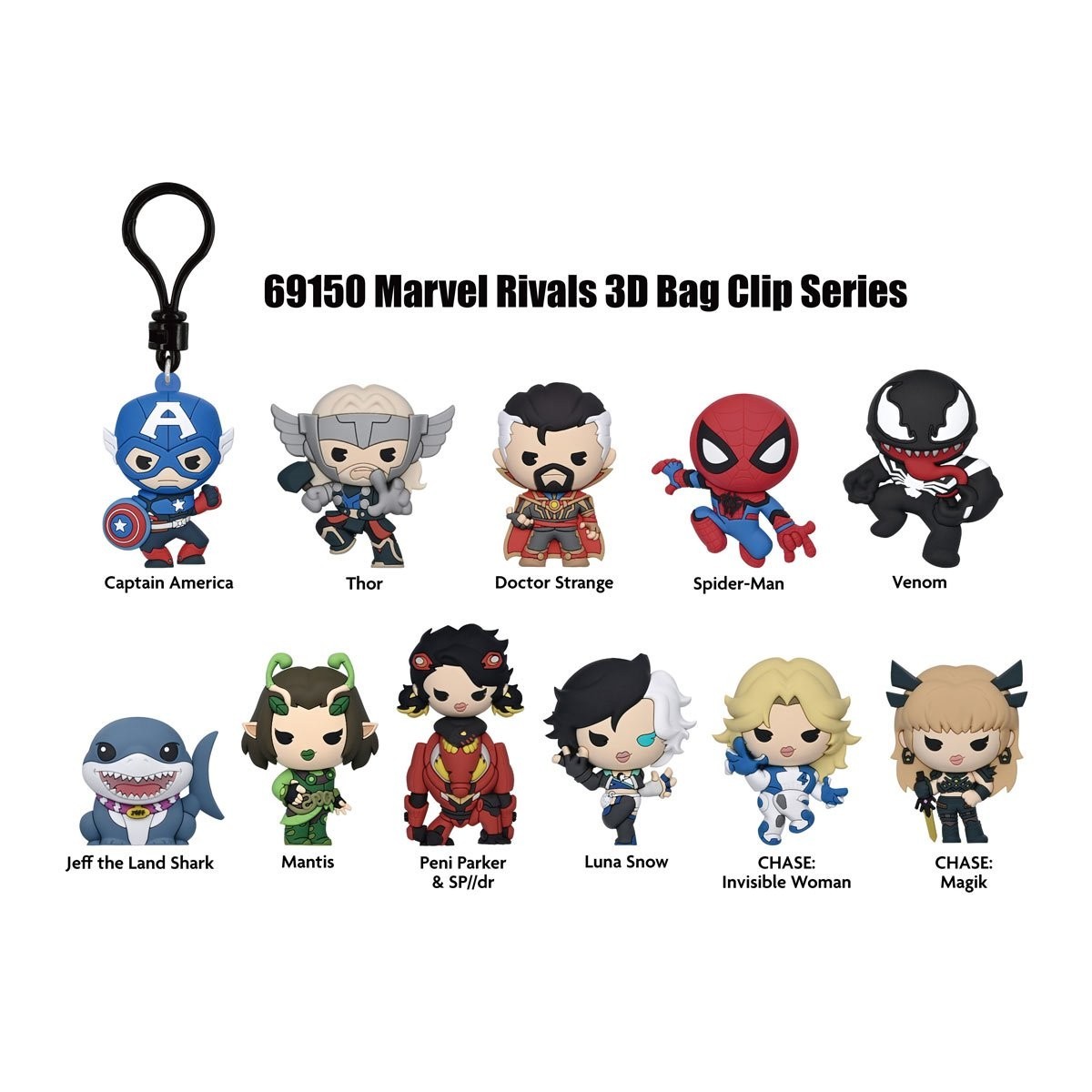 Marvel Rivals NEW * Spider-Man Clip * Blind Bag Key Chain Monogram