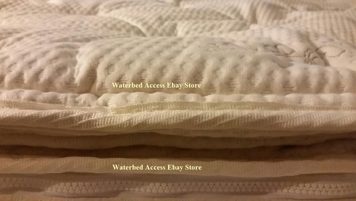 King Replacement Pillowtop Cover with Foam Rails and Liner for softside waterbed