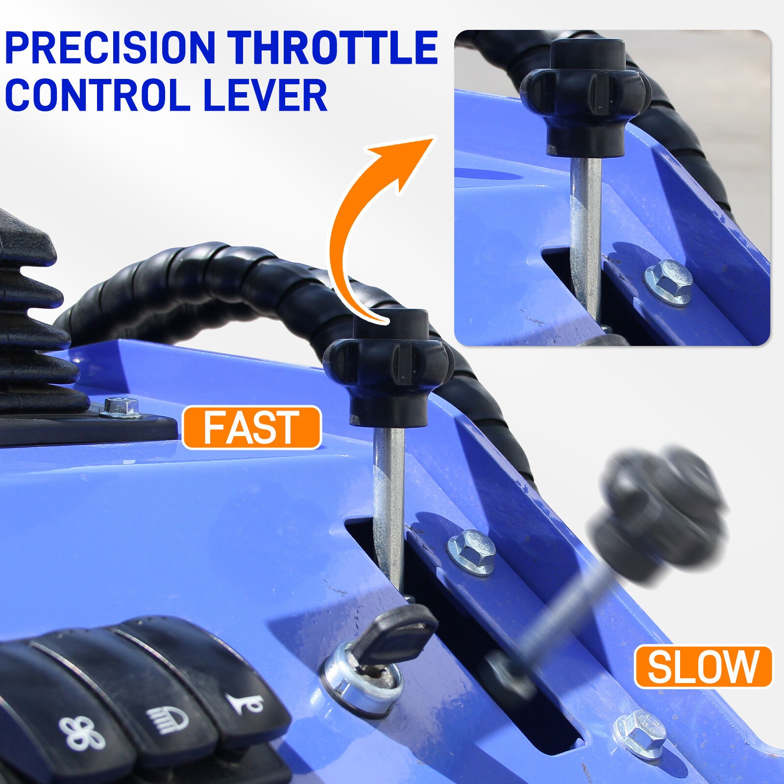 22HP Mini Skid Steer Loader Upgraded 2-Cylinder Gas Engine Free Shipping