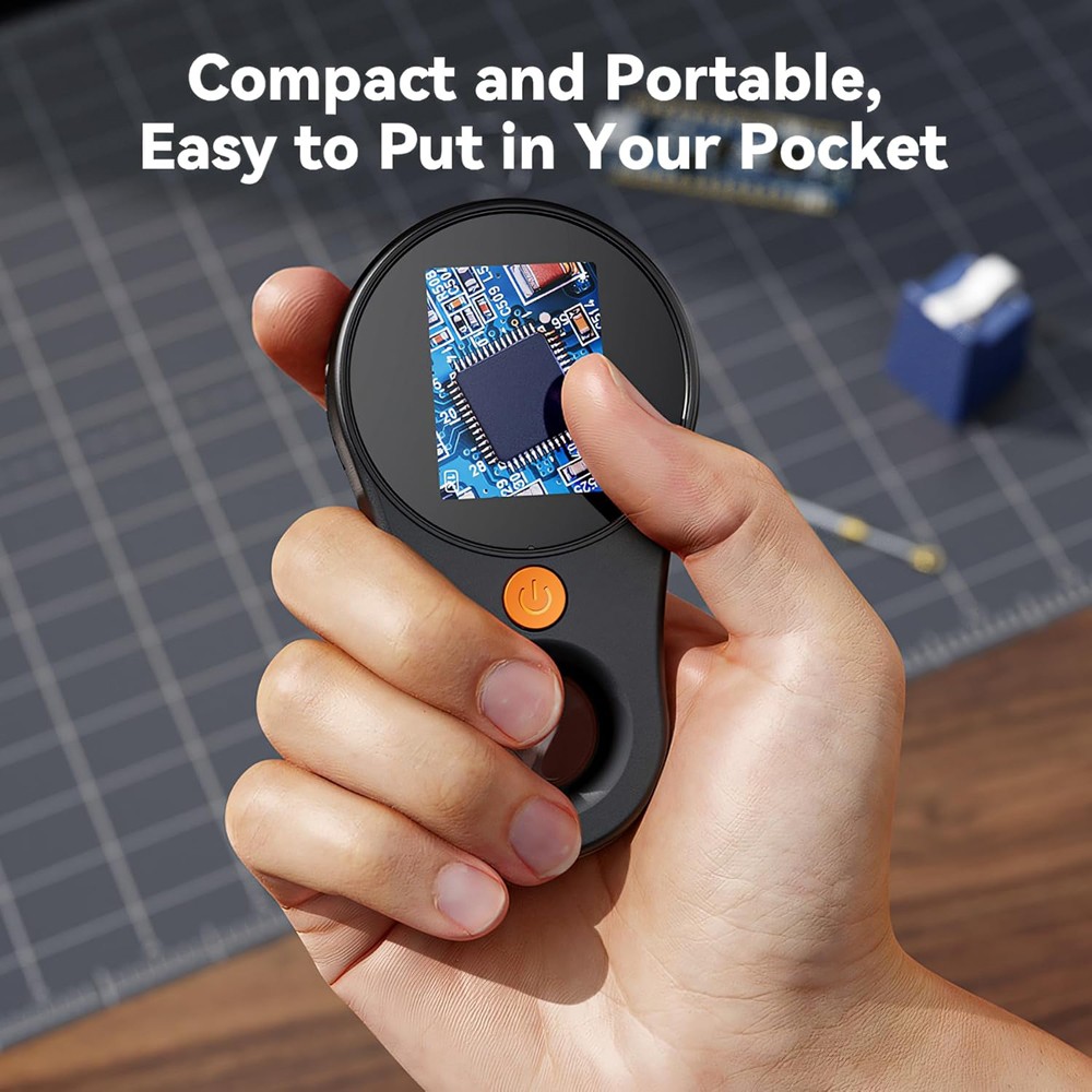 500X Digital Microscope 1080P 2.0Inch Video Coin With Magnifying Glass 8 LEDs US