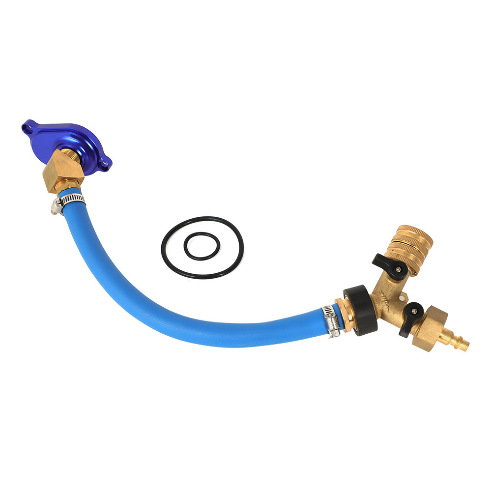 For 03-10 Ford 6.0L Oil Cooler Flush Kit & Aluminum Anodize Adapter VT365 VT275