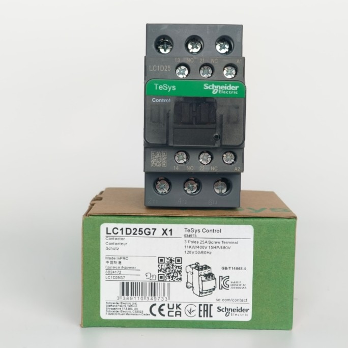 1PCS New Schneider Contactor LC1D25G7 LC1D25B7 LC1D25F7 LC1D25BD LC1D25M7