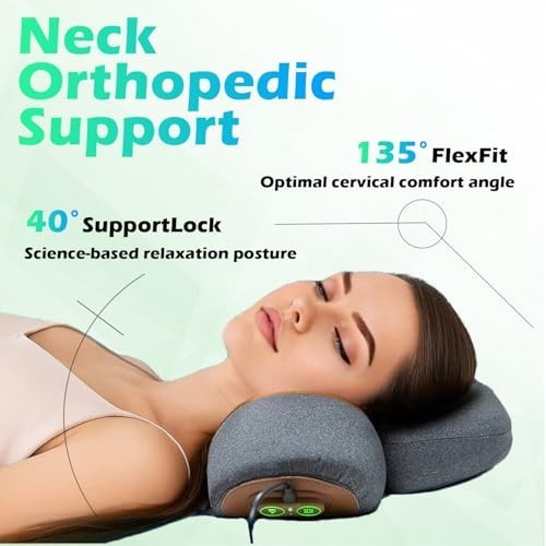 Callixe Thera Pillow Massage Neck Hump, TheraPillow Traction Massager with Heat