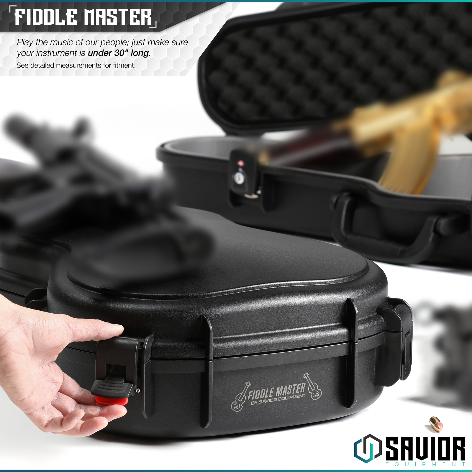 [SAVIOR EQUIPMENT] Tactical Violin Rifle Case Carbine Firearm Gun Hard Carrier
