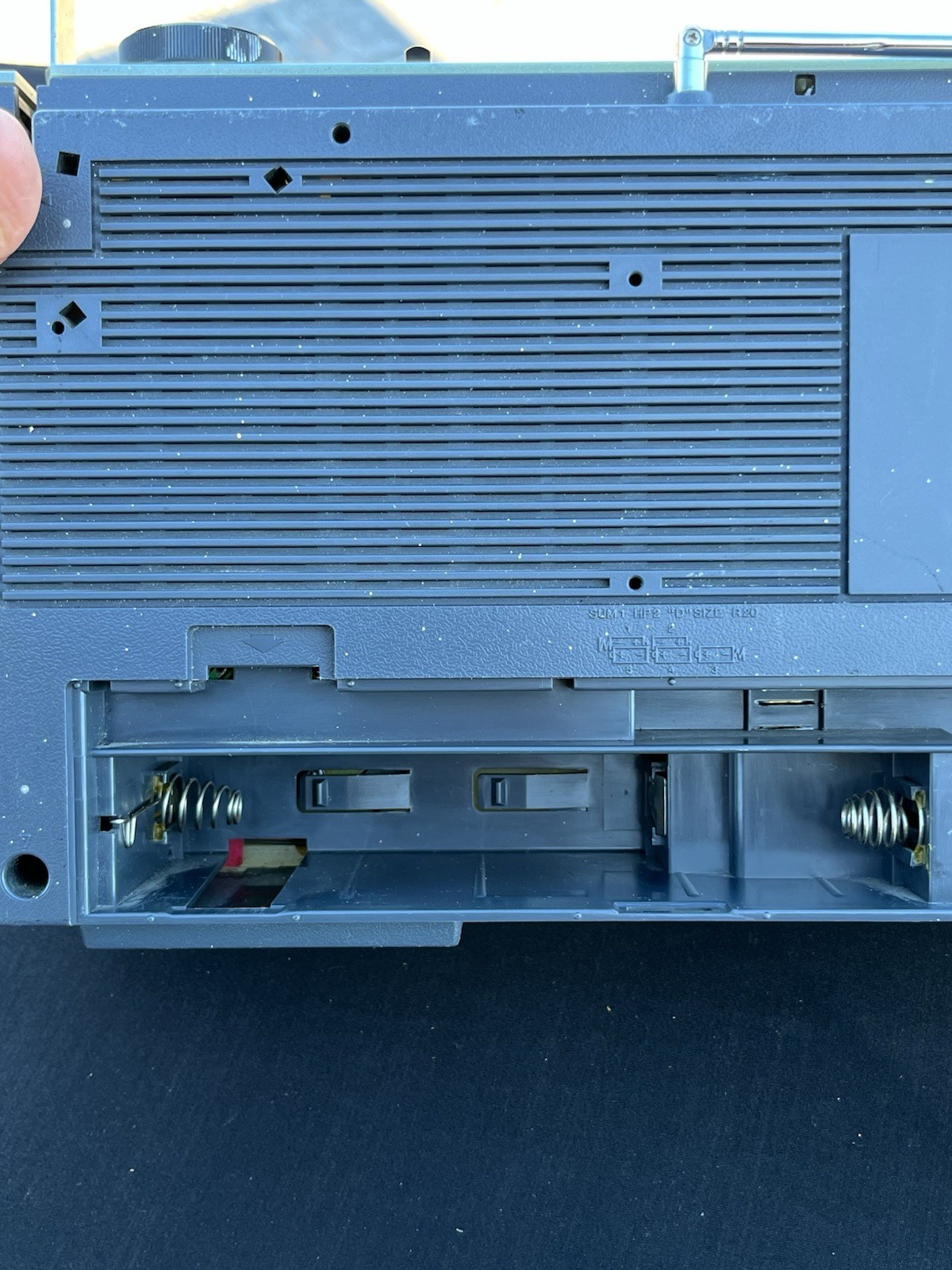 VINTAGE 1980’s Sanyo M-W1 AM/ FM Dual Band Stereo Cassette Radio Boombox Works