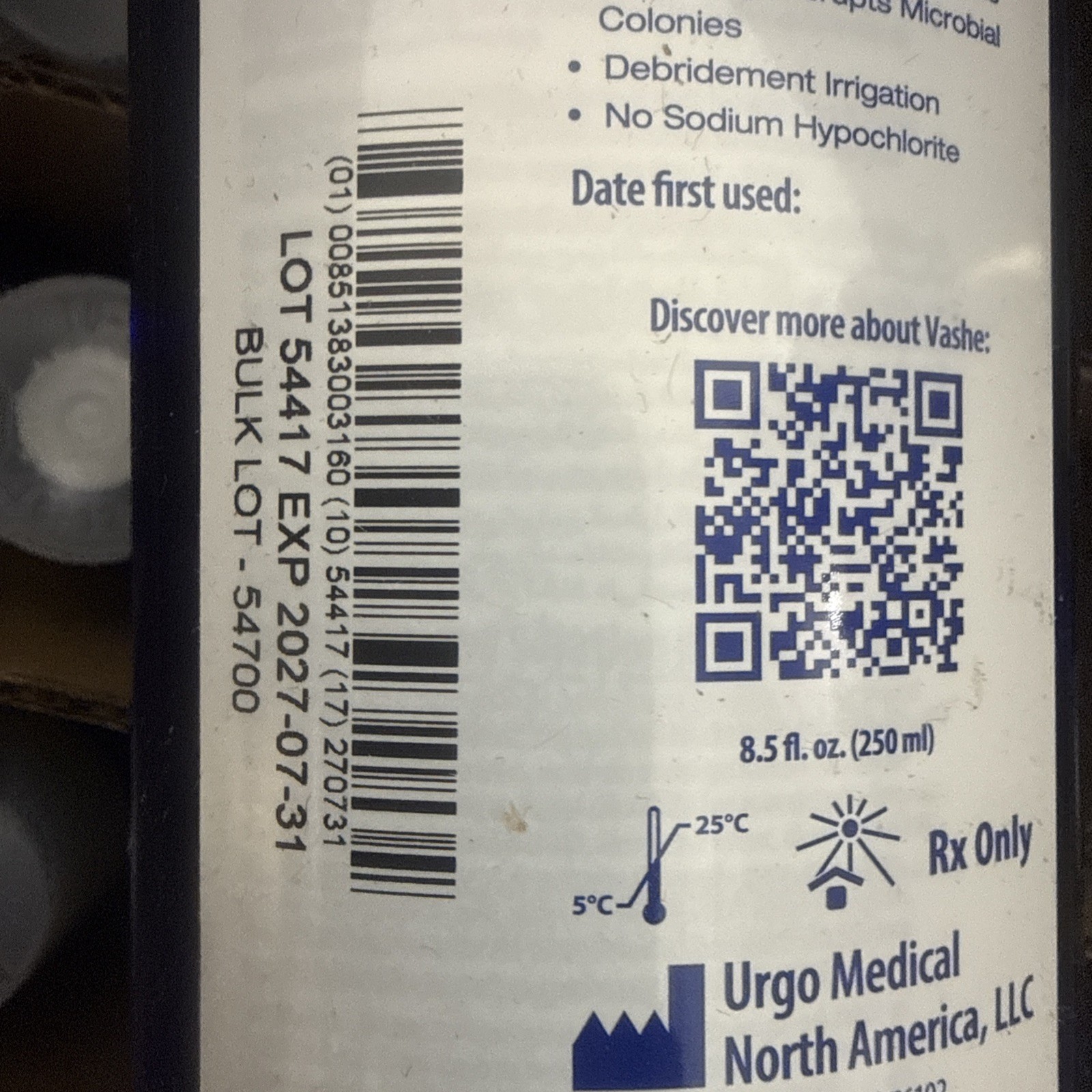 Box of 12 Vashe Skin Wound Cleanser Solution - 8.5 oz. Bottle(FREE SHIPPING)