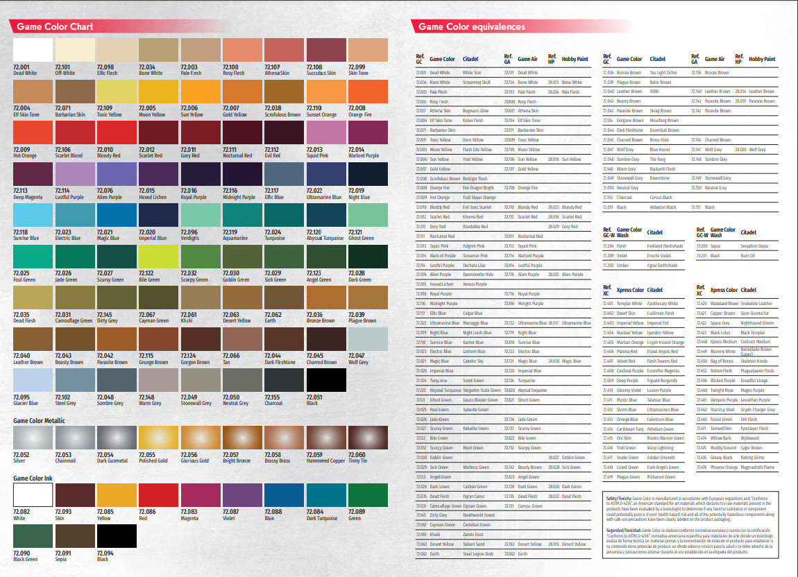 2025 Game Color + Xpress Paints 18ml by Acrylicos Vallejo - Many To Choose From!