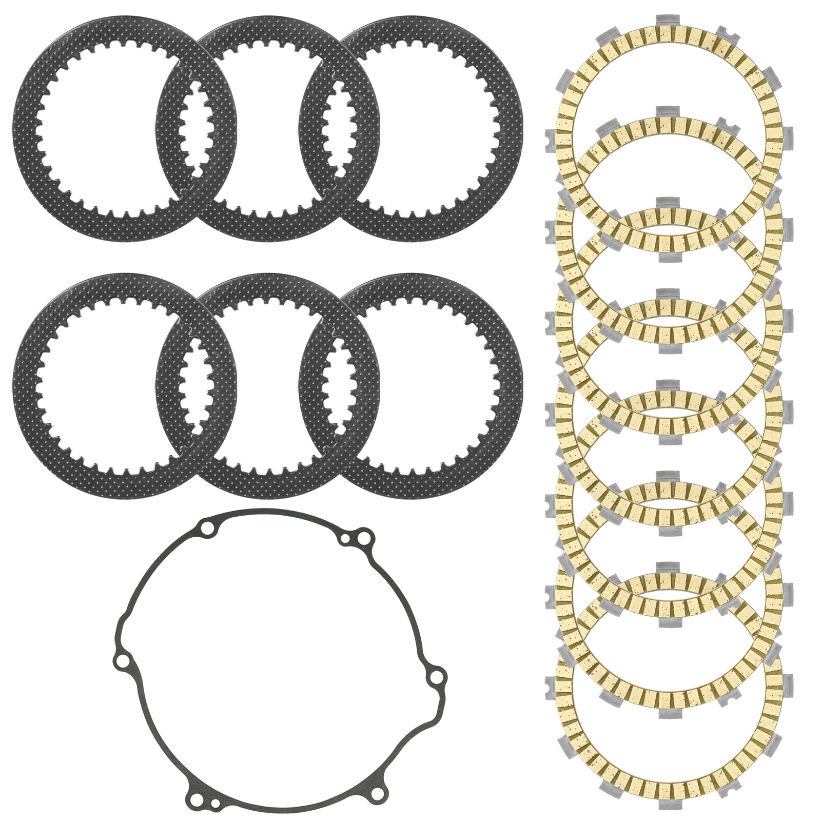 Caltric Clutch Friction and Steel Plates Kit for Kawasaki KX125 1994 - 2002