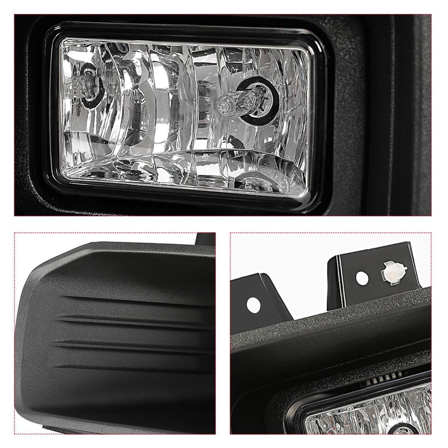 Halogen Fog Lights Driving Lamps Left & Right W/Bulbs For 2018-2020 Ford F-150