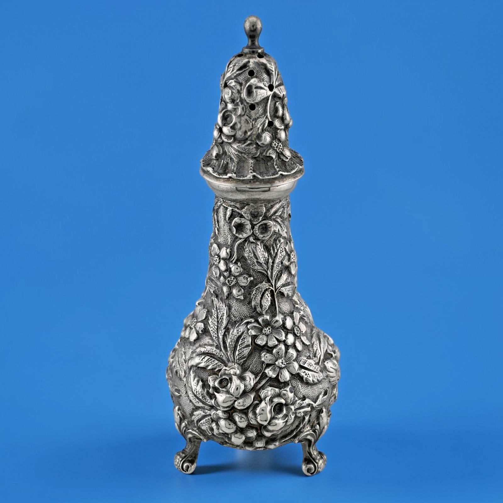 Early Sterling Silver Stieff pepper Shaker Stieff Rose Balitmore ~no mono