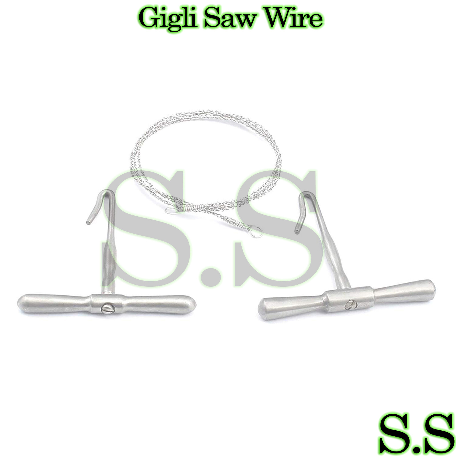 GIGLI SAW 12" WIRE & 2 HANDLES VETERINARY Orthopedic