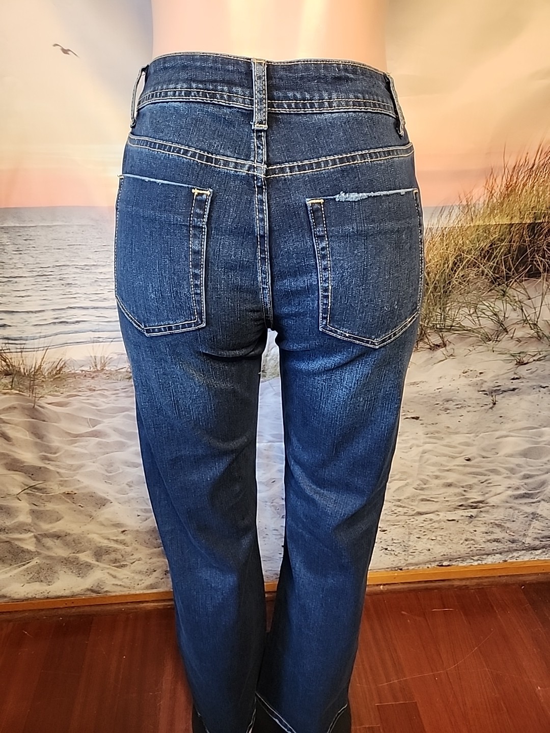 NWT Flamingals Women's #80292 Dark Blue Jeans Size XL {EXTRA LARGE}