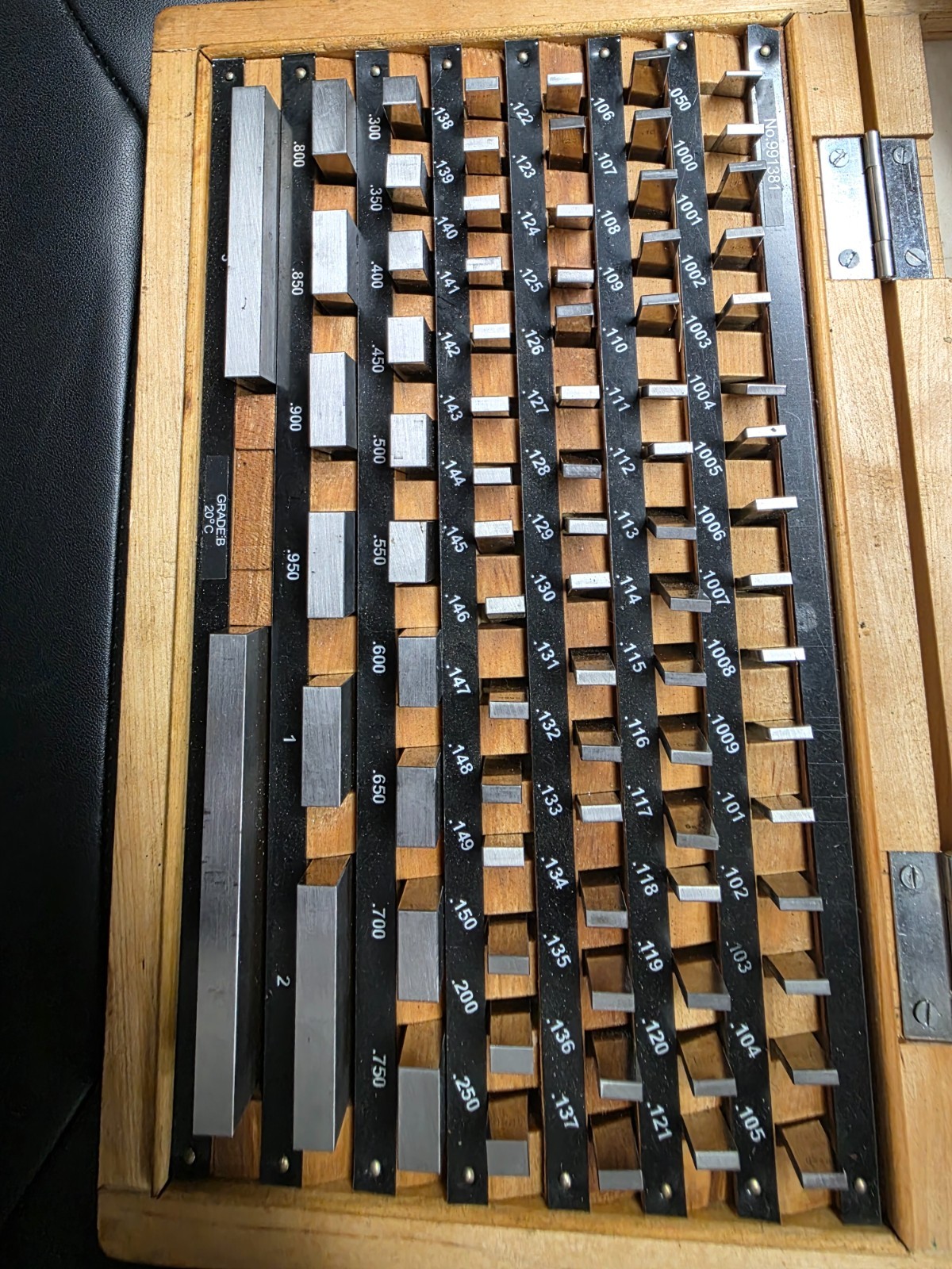 Precision 81-Piece Steel Gauge Block Set, Grade B Accuracy, Corrosion-Resistant,