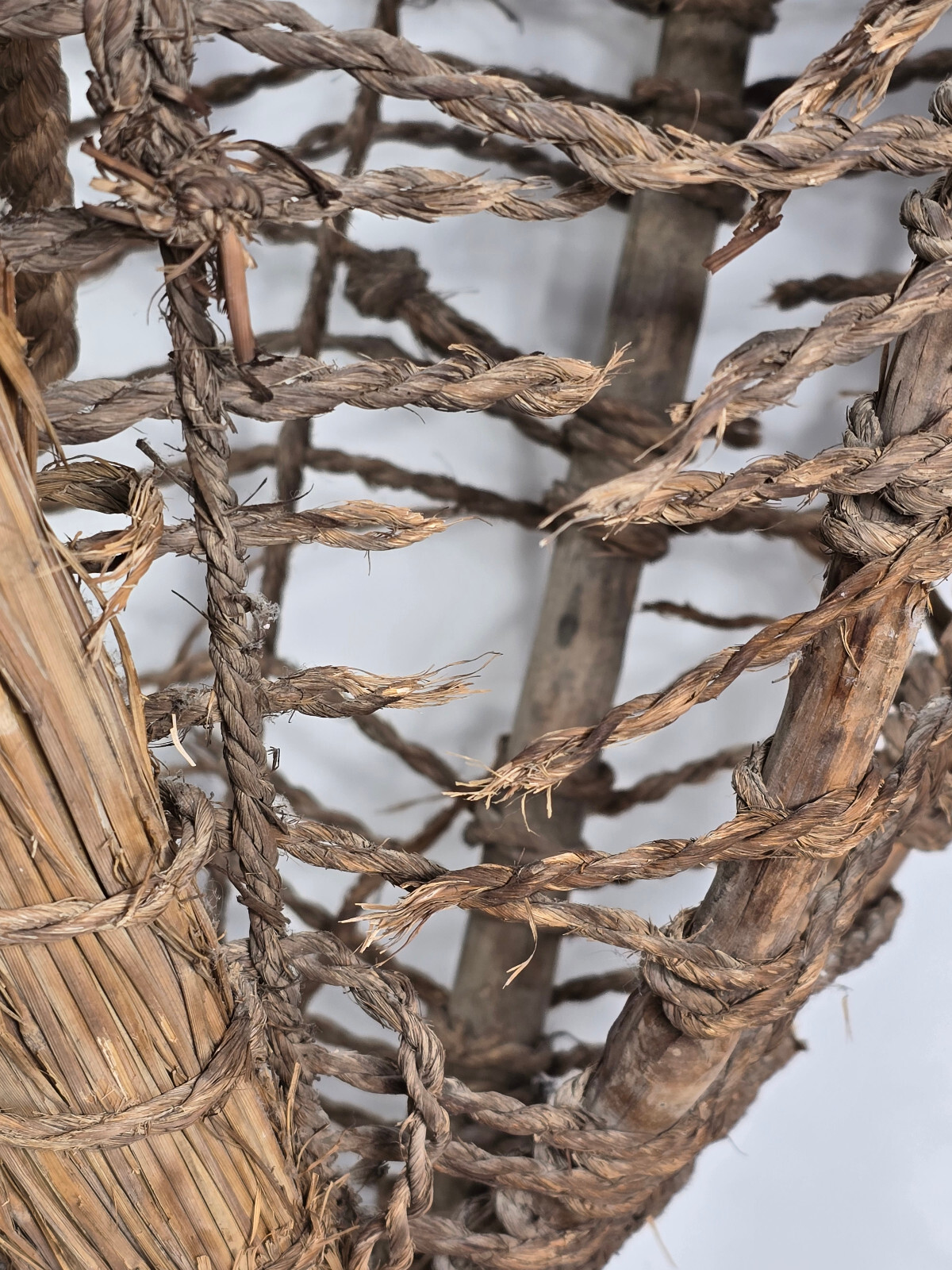 Antique 1920's Era Pacific Northwest Salish Native Handmade Large Burden Basket