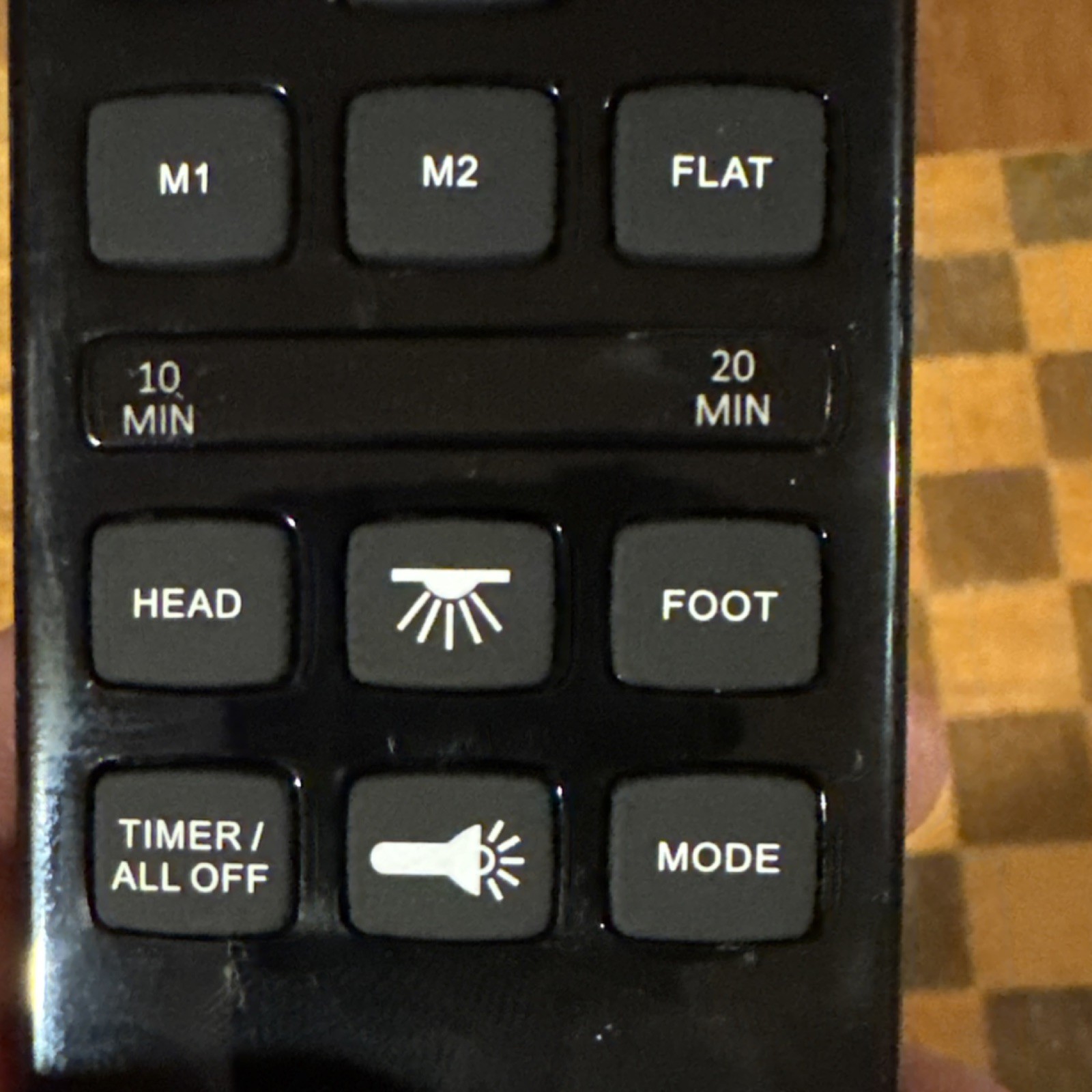 Richmat HJH55 Remote Control for Adjustable Bed Black Compatible with bcp