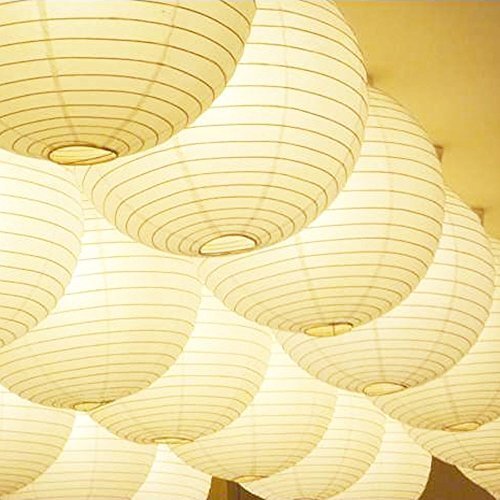 12 Pack 12-inch Diameter Paper Chinese Lantern Lamp Shades for String Lights