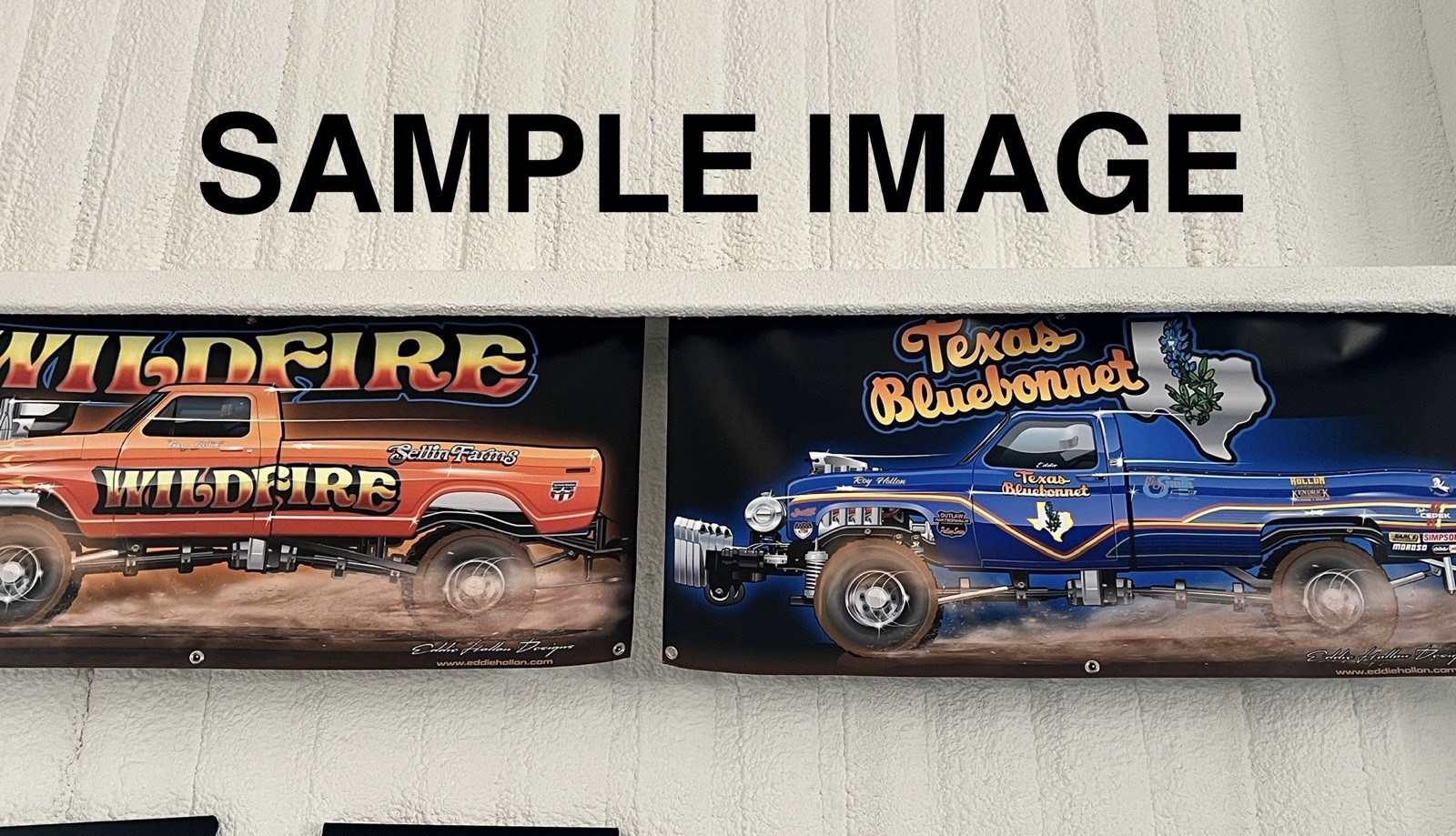 Bob Glidden Fairmont Shop Banner 48"X24" 18oz w grommets (005)