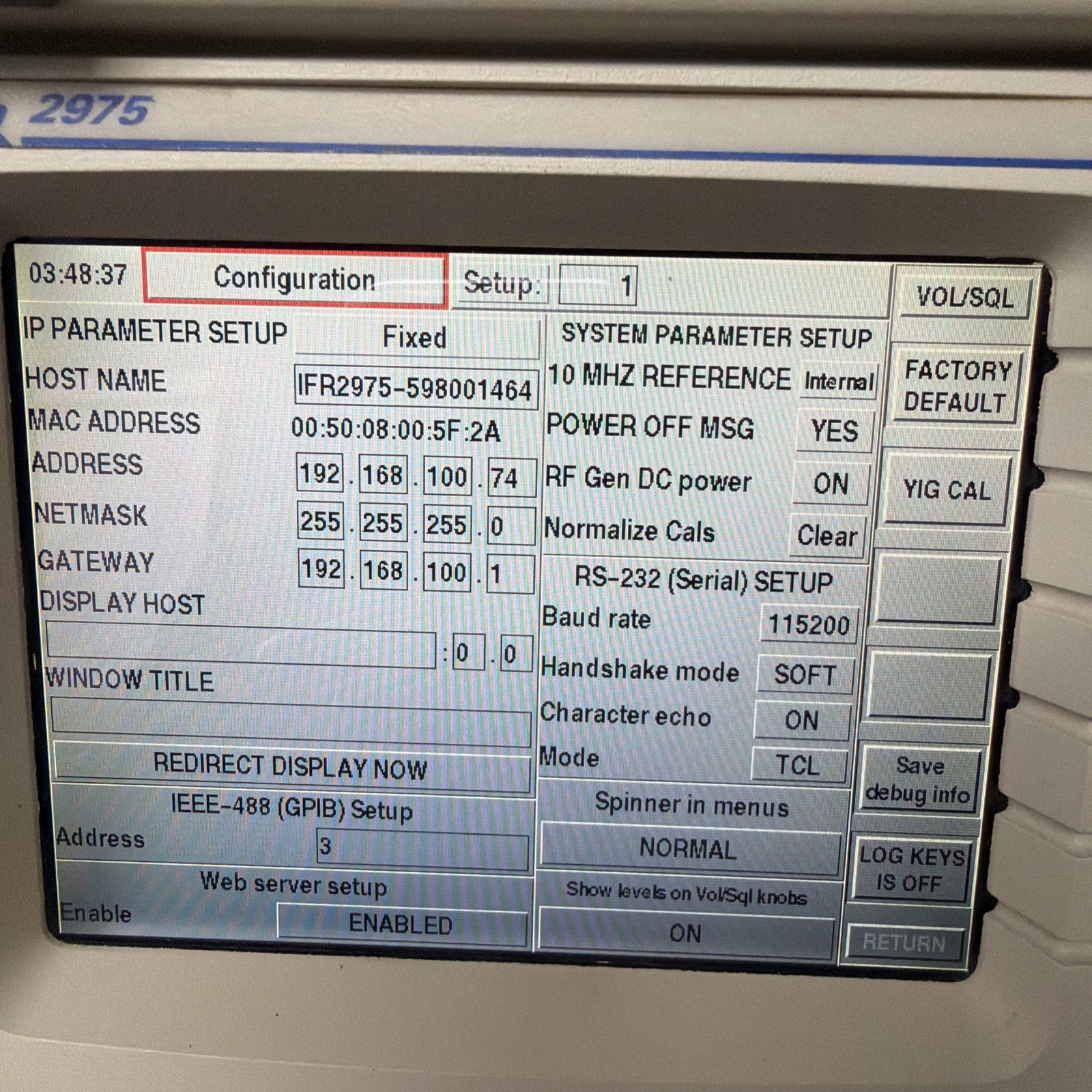 Aeroflex IFR 2975 Communications Test Set-90 day warranty