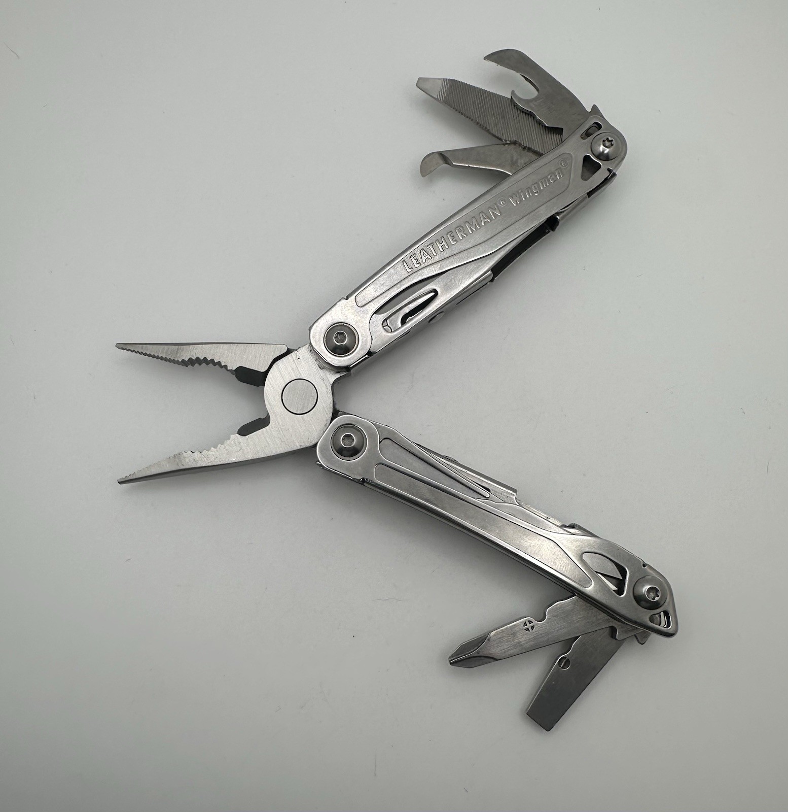 Lot Of 3 Leatherman Stainless Multi Tools Wingman Sidekick And Rev Great Shape