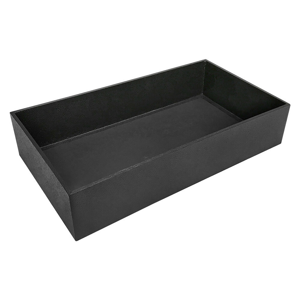 3" Deep Black Stackable Jewelry Tray Organizer Display Showcase
